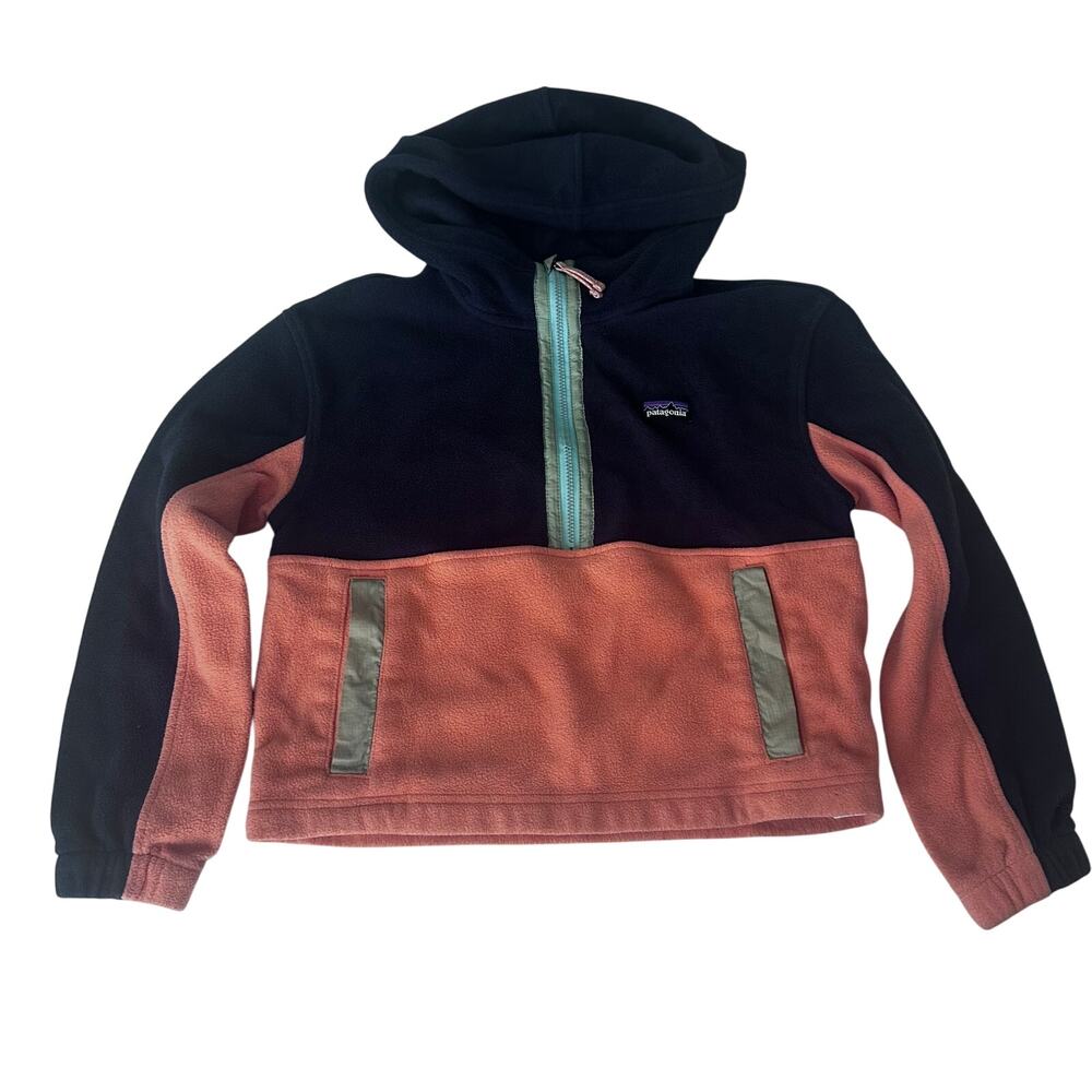 Patagonia Kids' Microdini Cropped Hoody Pullover - Size 10